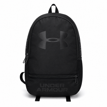 Рюкзак черный Under Armour с большим черным логотипом, 17х43х29 см, 21 литр