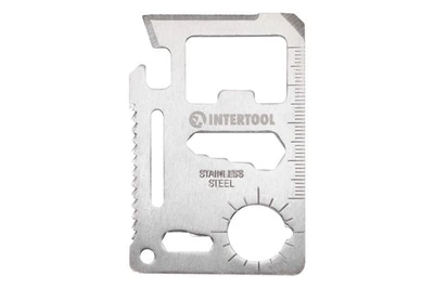 Мультитул Intertool 70мм x 11од карта (HT-0589)