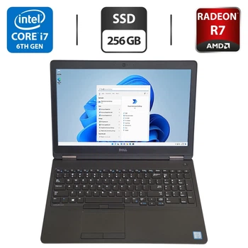 Ноутбук Dell Latitude E5570 / 15.6" (1920x1080) IPS / Intel Core i7-6820HQ (4 (8) ядра по 2.7 - 3.6 GHz) / 8 GB DDR4 / 256 GB SSD / AMD Radeon R7 M370, 2 GB GDDR5, 128-bit / WebCam б/в