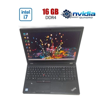Мобільна робоча станція Lenovo ThinkPad P51 / 15.6" (1920x1080) IPS / Intel Core i7-7820HQ (4 (8) ядра по 2.9 - 3.9 GHz) / 16 GB DDR4 / 256 GB SSD / nVidia Quadro M1200, 4 GB GDDR5, 128-bit / WebCam б/в