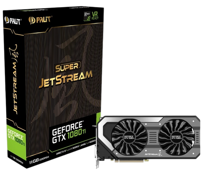Видеокарта GeForce GTX 1080 Ti 11GB Palit Super JetStream (NEB108TS15LC-1020J) Б/У