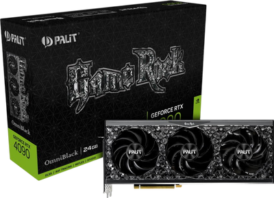 Відеокарта GeForce RTX 4090 24GB Palit GameRock OmniBlack (NED4090019SB-1020Q) Б/В