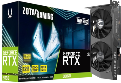 Відеокарта GeForce RTX 3060 12GB ZOTAC Twin Edge (ZT-A30600E-10M) Б/В