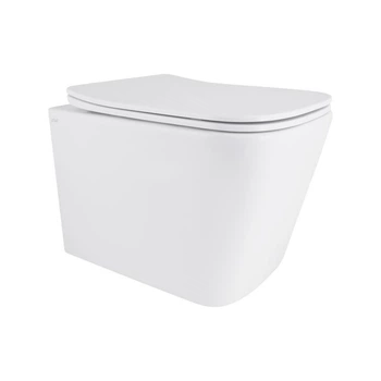 Унитаз подвесной Qtap Tern с сиденьем Soft-close QT1733052EUQW, безободочный, с технологией Ultra Quiet