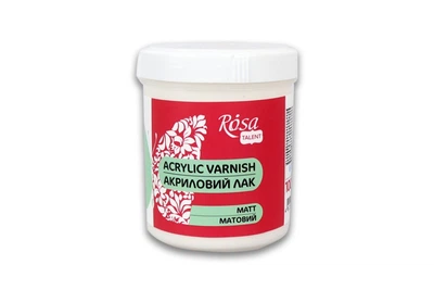 Лак акриловый для декора, матовый, 100 мл, ROSA STUDIO, лак для декора, защитный лак для акриловых красок и дерева