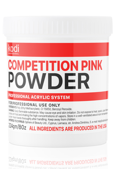 Акрилова пудра для нігтів Kodi Competition Pink 224 г Рожево-прозорий (20016869)