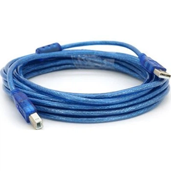 Кабель для принтера USB 2.0 AM/BM 5.0m ferrite blue Ritar (YT-AM/BM-5.0TBL)