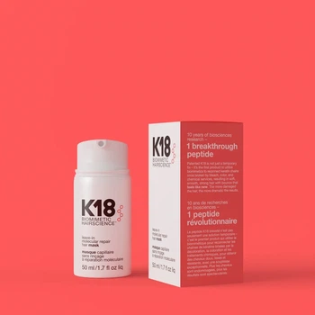 Незмивна молекулярна маска для волосся K18 Leave-In Molecular Repair Hair Mask 50 мл для відновлення пошкодженого волосся