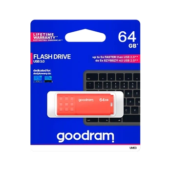 Флеш-накопитель Goodram USB 3.2 64GB Orange (TGD-UME30640O0R11)
