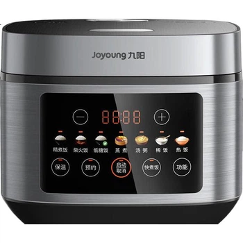 Рисоварка Joyoung ZMD Safe Series з 0-покриттям, внутрішня каструля з нержавіючої сталі 304, здоровий рис з низьким вмістом цукру, багатофункціональна, розумне резервування, повітряне охолодження, контроль температури, побутова рисоварка 4 л, 40N11