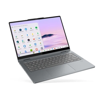 Ноутбук 2-в-1 LENOVO Chromebook Plus 14ITN10 (83LN002EPB), Intel Core N355 / 14" / Touch / RAM 8 ГБ LPDDR5 / SSD 128 ГБ / Intel Graphics / Chrome OS / Чорний