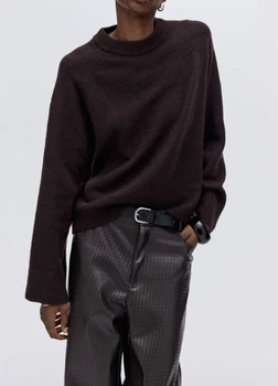 Светр H&M 18257 Темний коричневий L (1295)