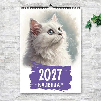 Календарь перекидной настенный Коты. Портреты. 13 листов ENTERSTORE (art. 269010)