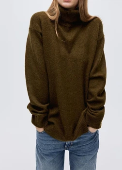 Светр H&M 18254 Темний зелений XL (1294)