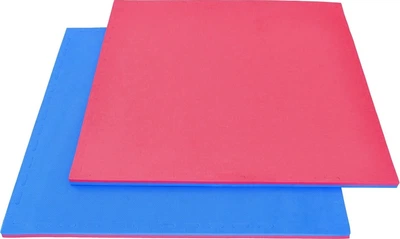 Коврик для фитнеса Bushido Puzzle Tatami 100 x 100 x 2 см Красно-синий (5902539019926)
