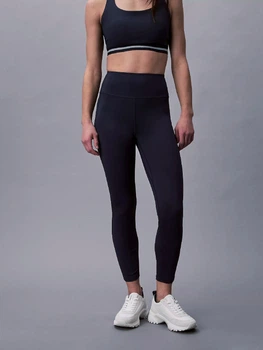 Спортивні легінси для фітнесу високі жіночі Calvin Klein 696264428 XS Сині (1161439453)