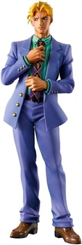 Коллекционная фигурка Banpresto Йошикаге Кира JoJo Bizarre Adventure 22 см ПВХ статуэтка персонажа из аниме Невероятные Приключения ДжоДжо Diamond Is Unbreakable детализированная модель для фанатов серии и ценителей японской анимации сувенирная продукция