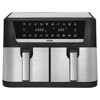 Мультипечь ROM 1210-2XL MultiFry DUO 2800Вт 2 чаши 6л+6л Rotex