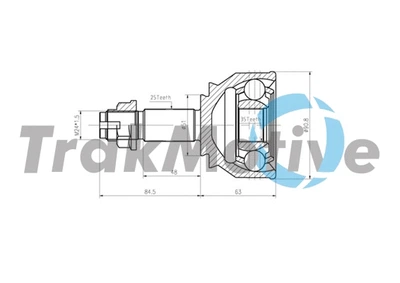ШРУС в сборе, комплект Vauxhall Corsa Mk, TRAKMOTIVE (400823)