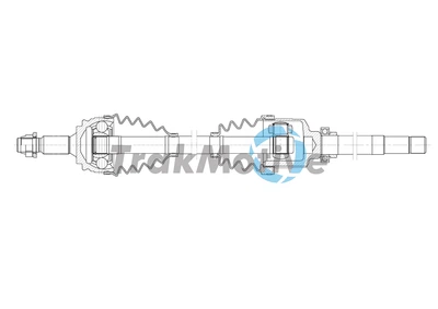 Приводной вал в сборе OPEL GRANDLAND, PEUGEOT 3008, TRAKMOTIVE (302000)