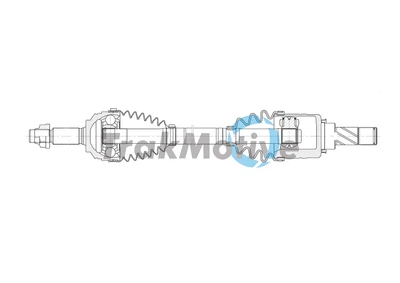 Приводной вал в сборе RENAULT CLIO, TRAKMOTIVE (302066)
