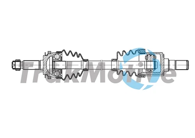 Приводной вал в сборе KIA PICANTO, TRAKMOTIVE (301913)