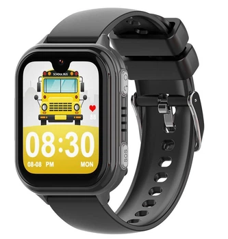 Детские смарт часы Lemfo T33 с GPS трекером и 4G связью Часы телефон с семеркой, прослушкой и кнопкой SOS До 5 дней работы Черный