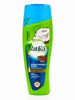 Шампунь Vatika Объёмные и густые волосы с кокосом и касторовым маслом для слабых волос 200 мл