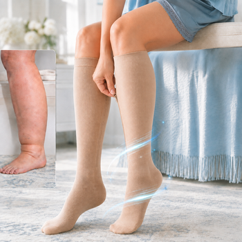 Компрессионные гольфы Zip Sox L/XL на молнии с открытым носком