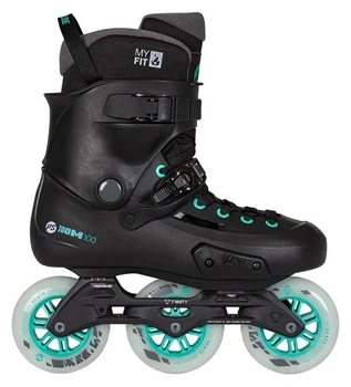 Фріскейт ролики POWERSLIDE ( 908491 ) Zoom Pro 100 Black Mint 2026 (Чорний, 46,0-47,0)