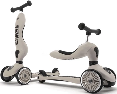 Біговел-самокат 2 в 1 Scoot and Ride Highway Kick 1 Попелястий SR-96268 (4897033962681)