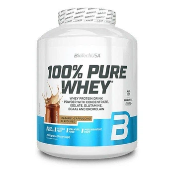 Протеїн сироватковий BioTech 100% Pure Whey, 2 кг - Карамельний капучино