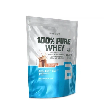 Протеїн сироватковий BioTech 100% Pure Whey, 900 грам - Солона карамель