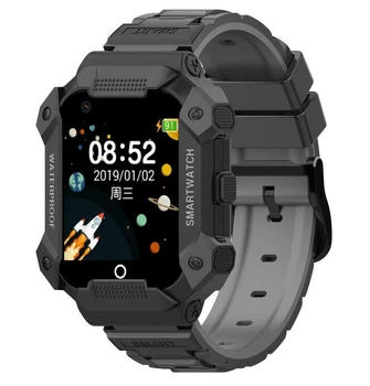 Детские смарт часы Lemfo CT13 с GPS трекером, 4G SIM картой, видеозвонками, камерой и кнопкой SOS Черный