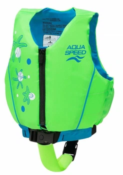 Жилет для плавания Aqua Speed Swim Star 61131 бирюзовый, салатовый Дит 15-19 кг