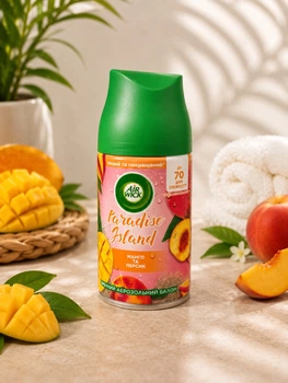 Змінний балон Air Wick Freshmatic Pure Refreshing з ароматом манго та персика, 250 мл