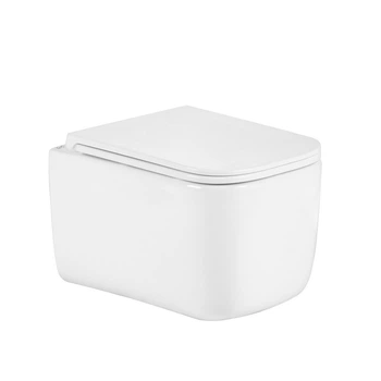 Унитаз подвесной Qtap Gemini Ultra Quiet 485×340×350 мм, White, с сиденьем Slim Duroplast / Soft-close / Quick