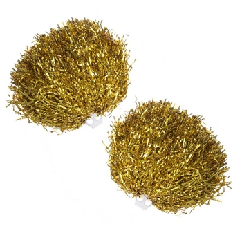Помпоны золотые для черлидинга и танцев SP-Sport Pom-Poms 1682 комплектация 2шт Gold