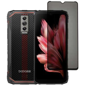 Защитное стекло Fiji Privacy для Doogee Blade 10 / 10 Pro / 10 Ultra / 10 Energy антишпион Anti-peeping полная проклейка черный