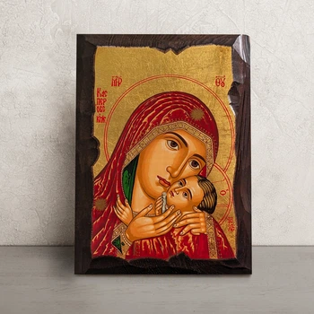 Писаная Касперовская икона Божией Матери 15×20 см