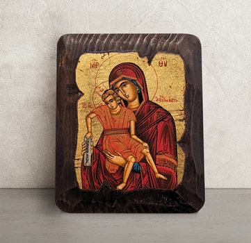 Писаная кона Божией Матери Достойно Есть (Милующая) 13×16 см