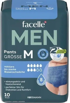 Підгузки-трусики чоловічі Facelle Men Medium 10 шт 8 капель для дорослих