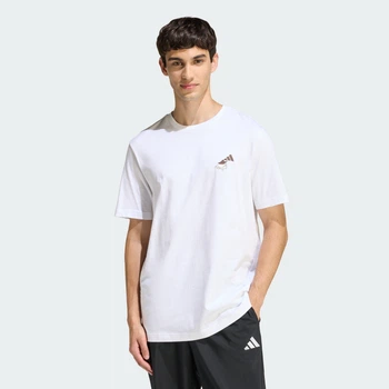 Мужская футболка Coffee Cafe Cheesecake Graphic adidas KB2497 (XS) белый (4068814124189)