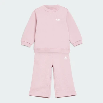 Детский комплект: свитшот и брюки LOOSE CREW Top & WIDE LEG PANTS adidas KT2239 (98) фиолетовый (4069995442284)