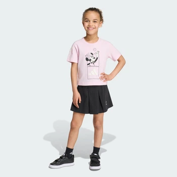 Детский комплект: футболка и юбка ADIDAS DISNEY MINNIE MOUSE T-SHIRT adidas KG6144 (110) розовый (4069996671485)