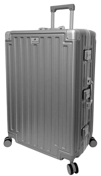 Валіза велика L Madisson Snowball 66503 L 74x49x31 см 100% полікарбонат на клямках Срібна