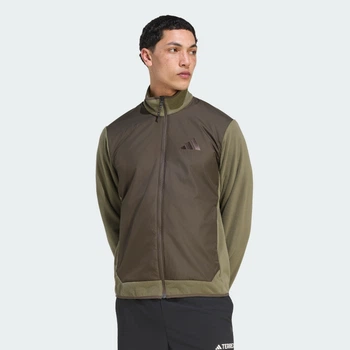 Чоловіча куртка Terrex Multi Essentials CLIMAWARM+ Wind Fleece adidas KF9767 (L) зелений (4069996582453)
