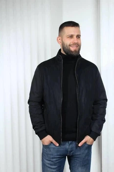 Куртка-пальто демисезонная мужская от производителя UF-Fashion 127-DVL DV MEN'S 62 черный