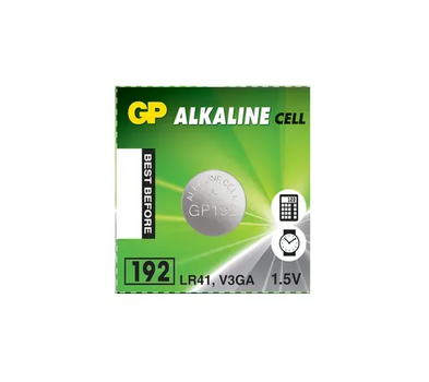 Батарейка GP AG3 (192-U10, LR41), 1.5V Alkaline