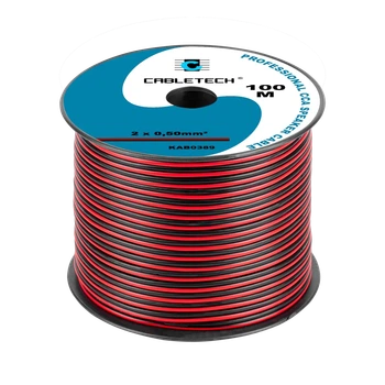 Кабель акустичний Cabletech CCA 0.50мм чорно-Red (KAB0389)